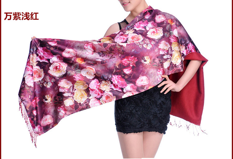 Wholesale digital printing silk scarf