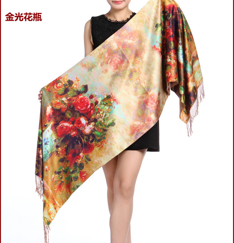 Wholesale digital printing silk scarf
