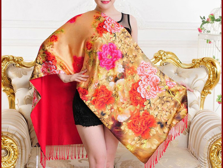 Wholesale digital printing silk scarf