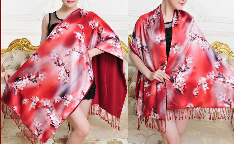 Wholesale digital printing silk scarf