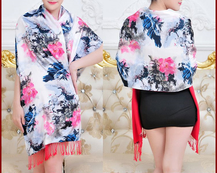 Wholesale digital printing silk scarf