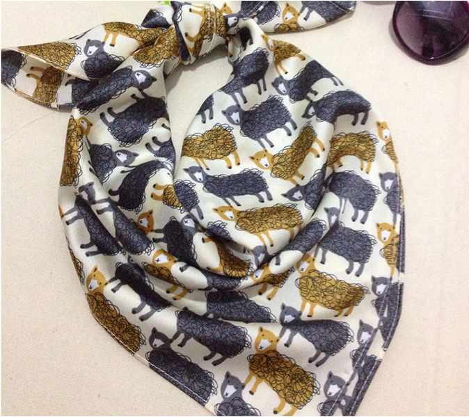 Womens square head scarf wholesale