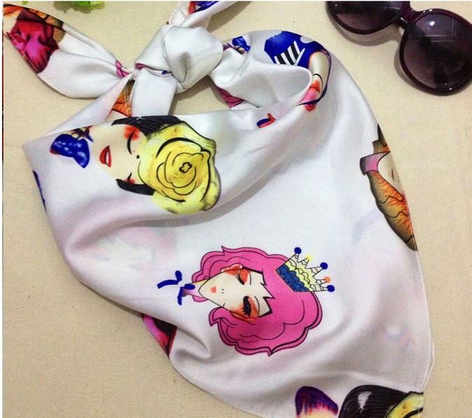 Womens square head scarf wholesale