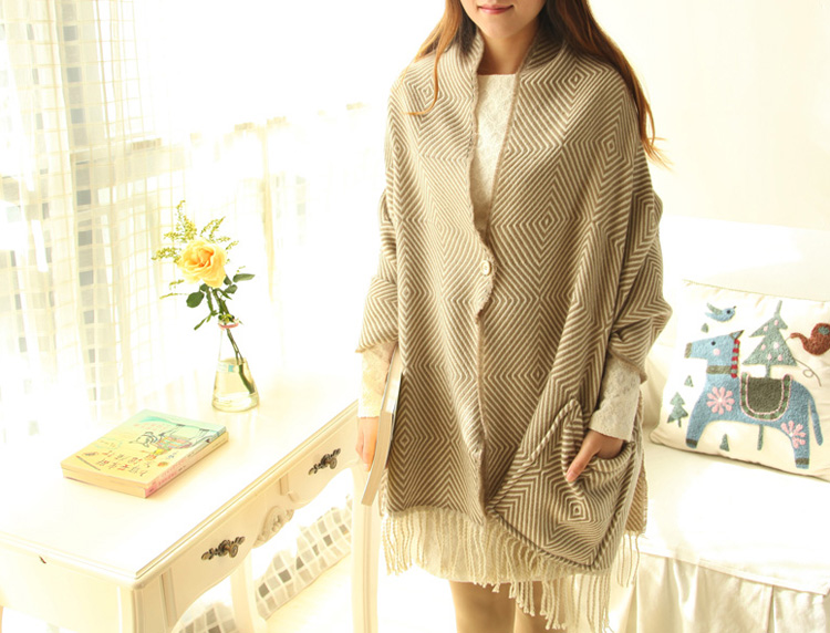 Wholesale pocket cashmere scarf
