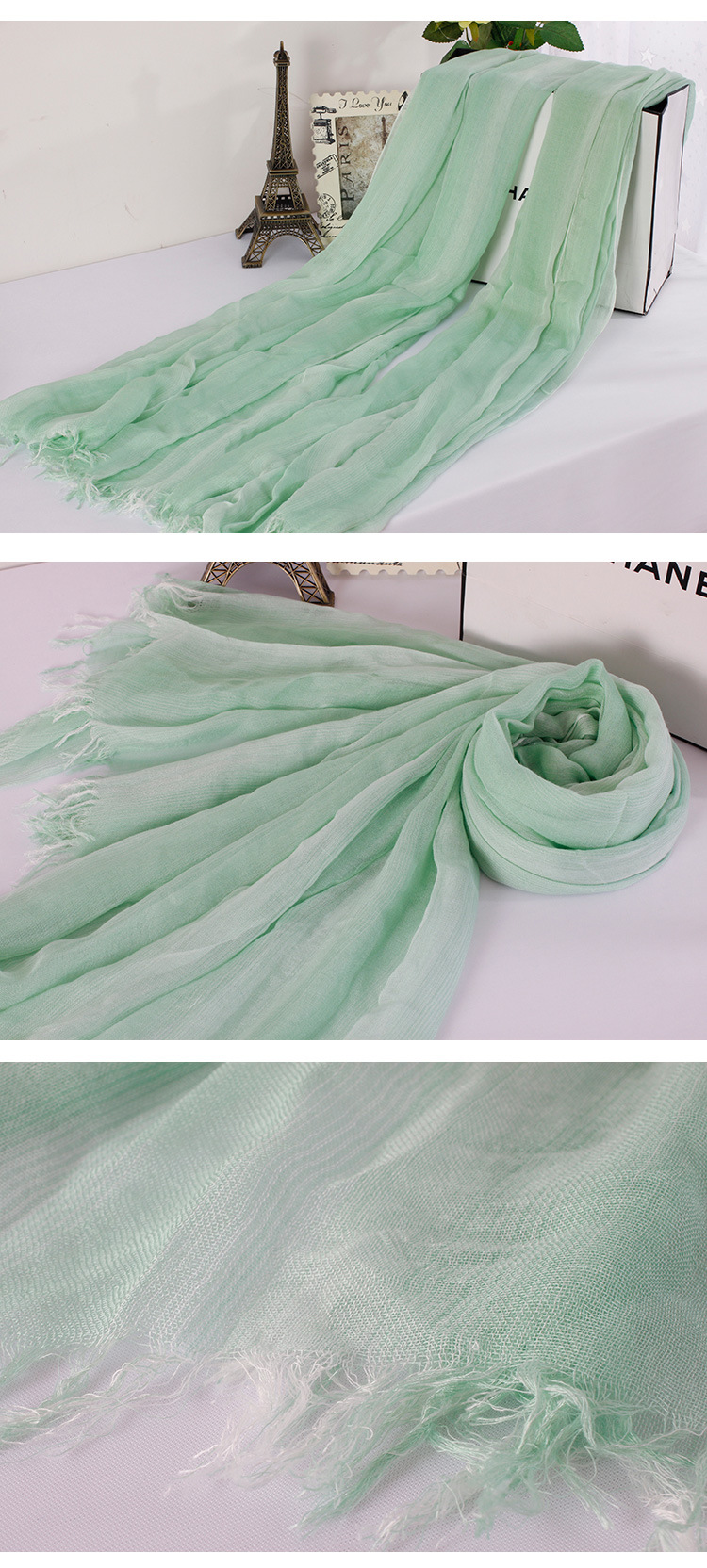 Wholesale women cotton silk scarf