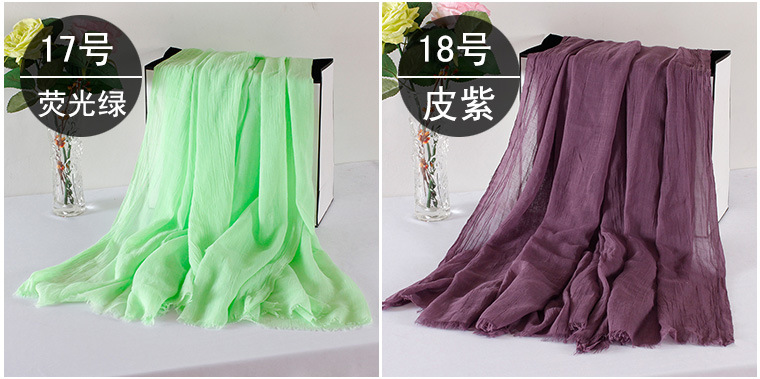 Wholesale solid cotton scarves