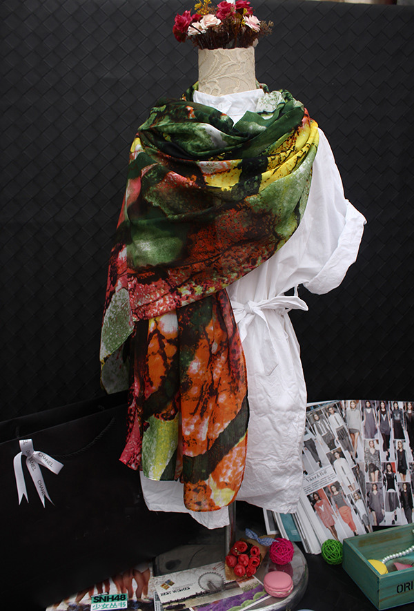 Wholesale silk twill fabric scarf