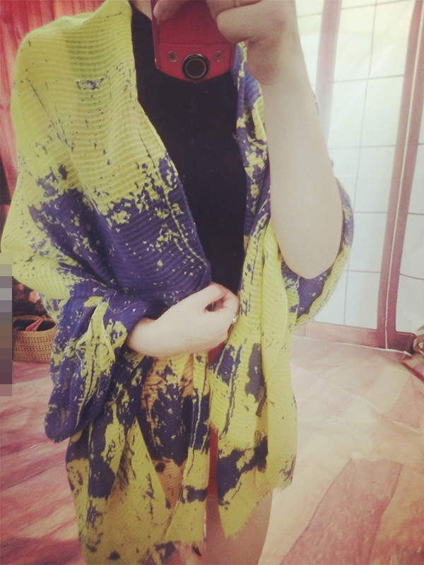 Wholesale tie dye cotton scarf