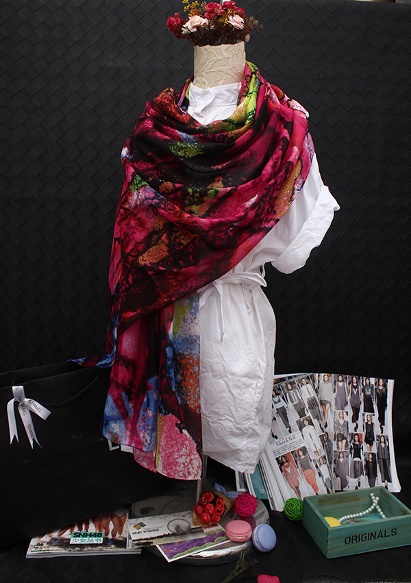 Wholesale silk twill fabric scarf