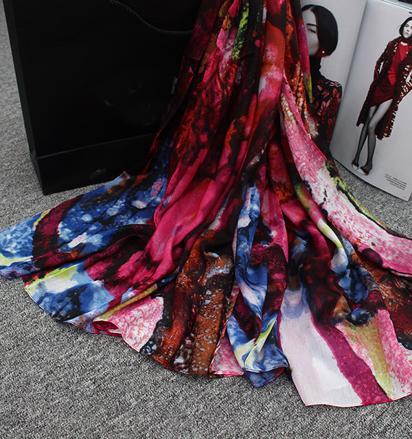 Wholesale silk twill fabric scarf