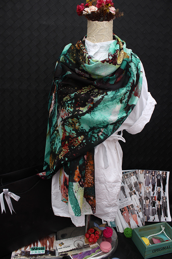 Wholesale silk twill fabric scarf