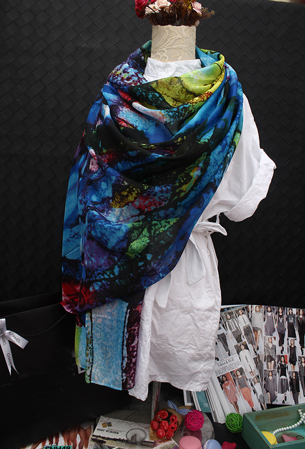 Wholesale silk twill fabric scarf