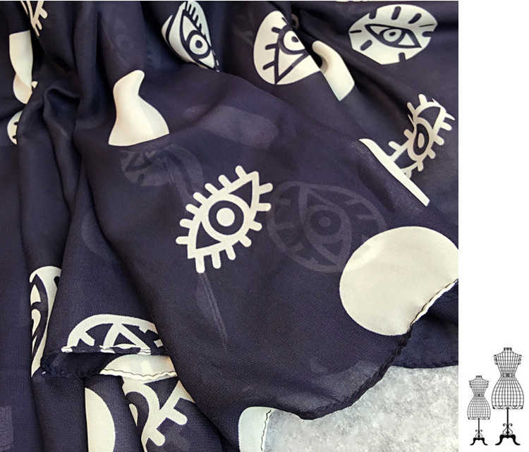 Wholesale black viscose scarf