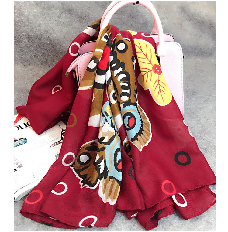 Wholesale butterfly viscose scarf