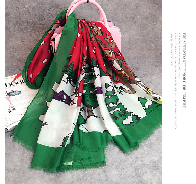 Wholesale viscose christmas scarf