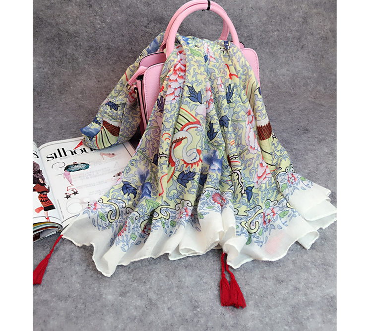 Long viscose scarf for women