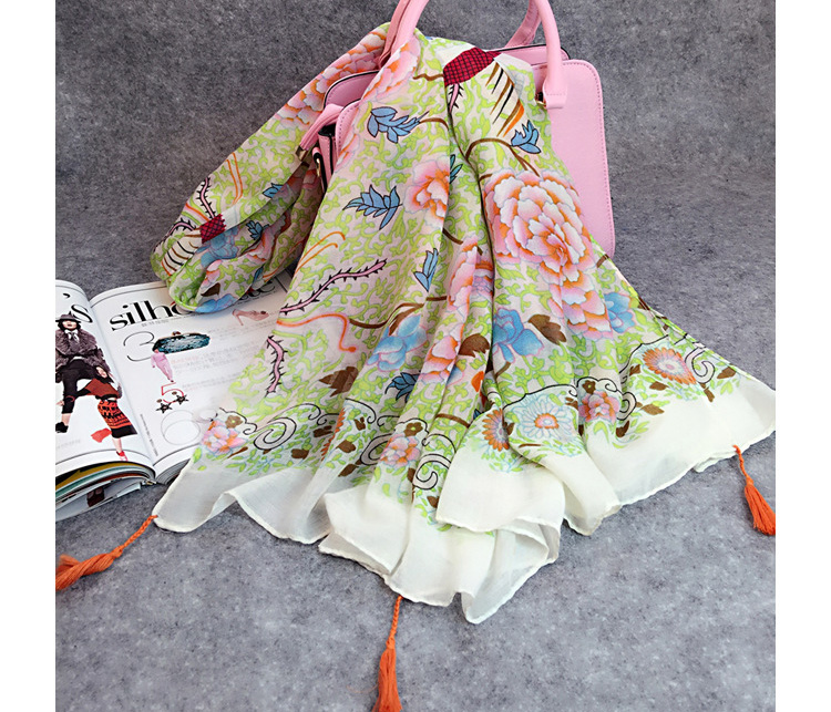 Long viscose scarf for women