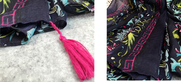 Long viscose scarf for women