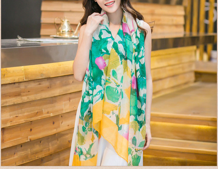 Wholesale silk polyester scarf