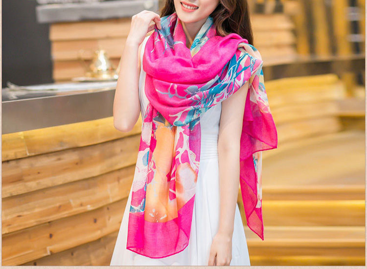 Wholesale silk polyester scarf