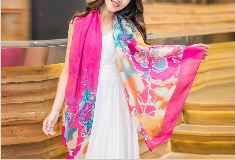 Wholesale silk polyester scarf