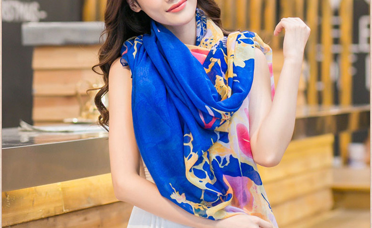 Wholesale silk polyester scarf