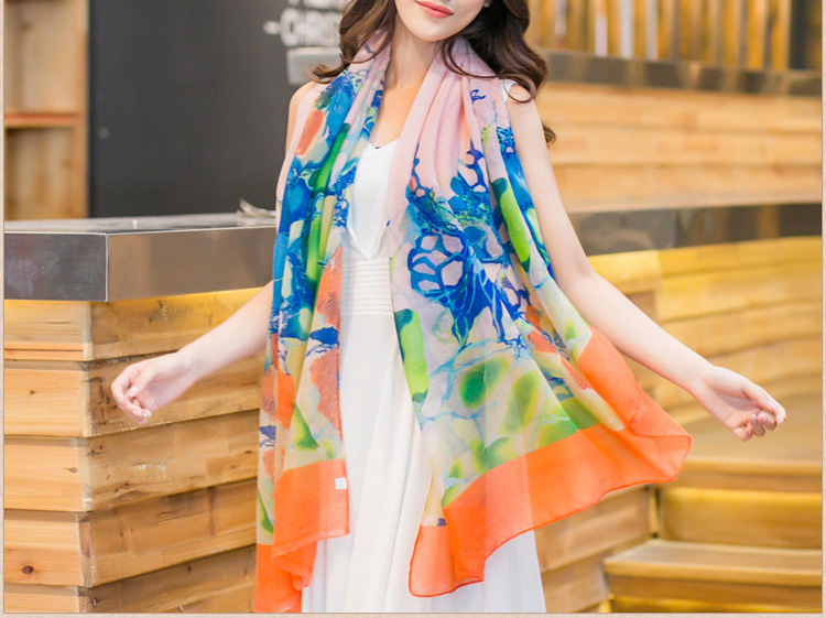 Wholesale silk polyester scarf