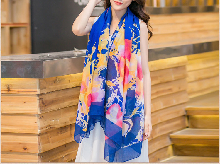 Wholesale silk polyester scarf
