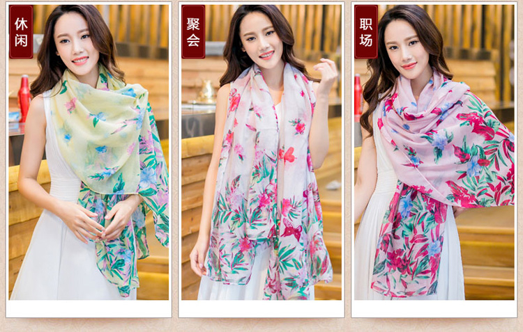 Wholesale polyester silk scarf