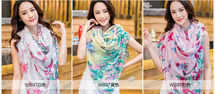 Wholesale polyester silk scarf