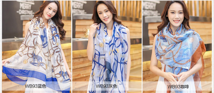 Polyester cotton fabric scarf wholesale