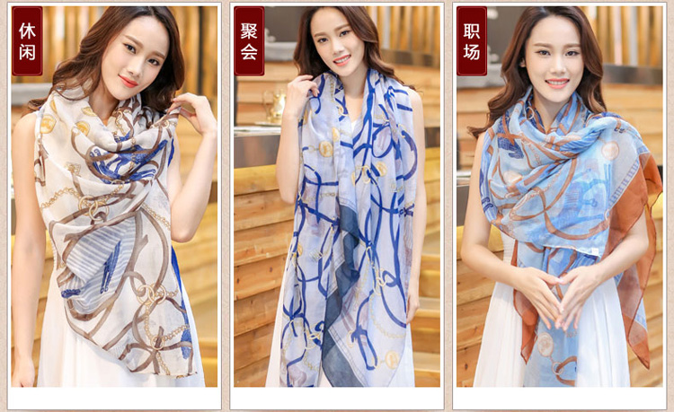 Polyester cotton fabric scarf wholesale