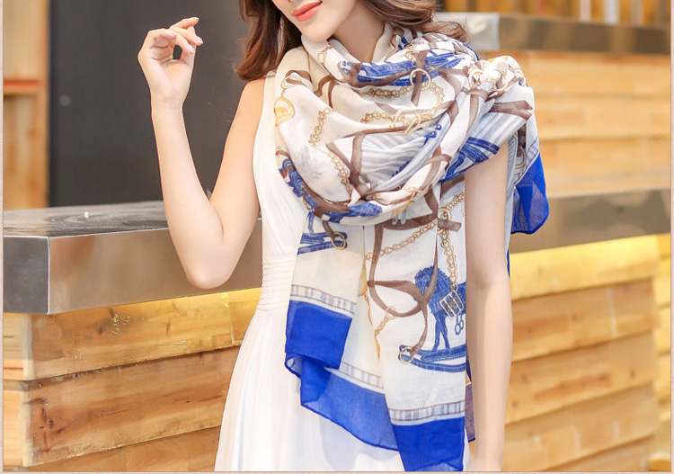 Polyester cotton fabric scarf wholesale