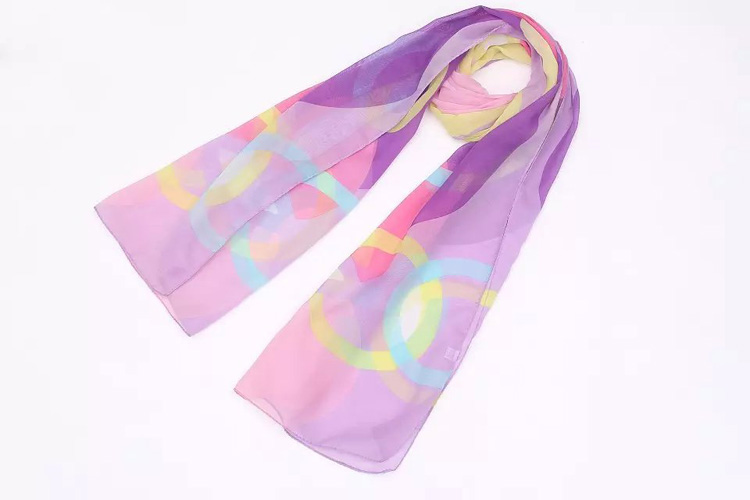 Wholesale floral women chiffon scarf