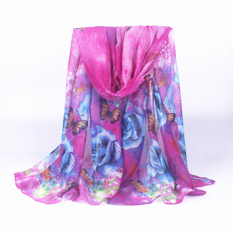 Wholesale viscose scarf butterfly
