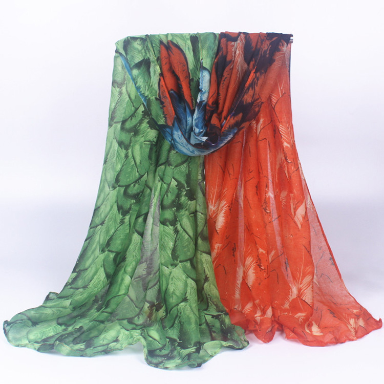 Viscose feather scarf wholesale