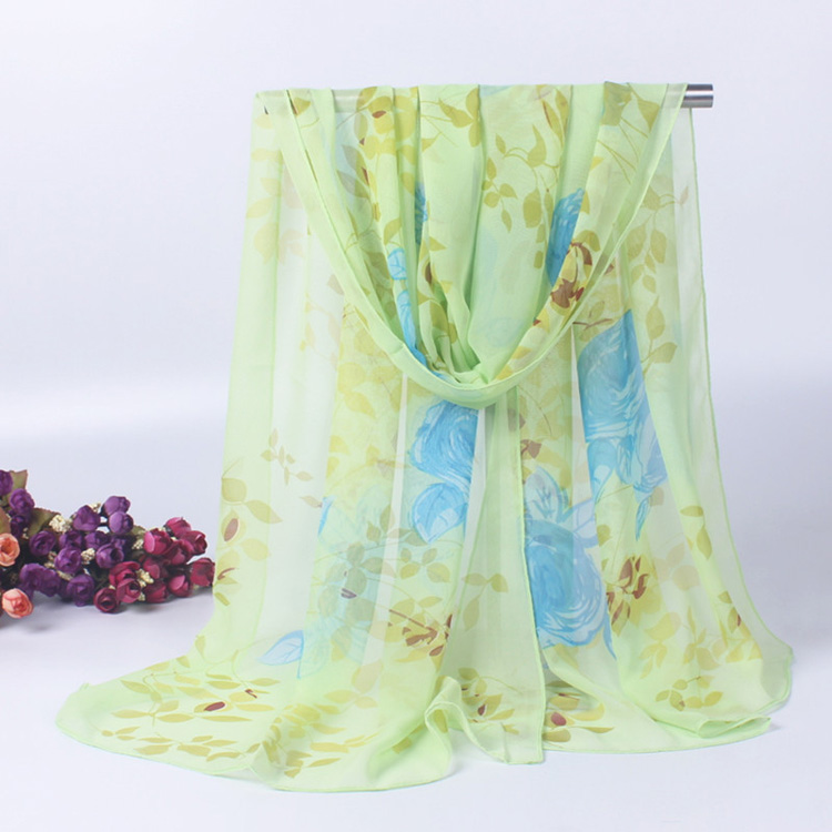 Women polyester chiffon scarf