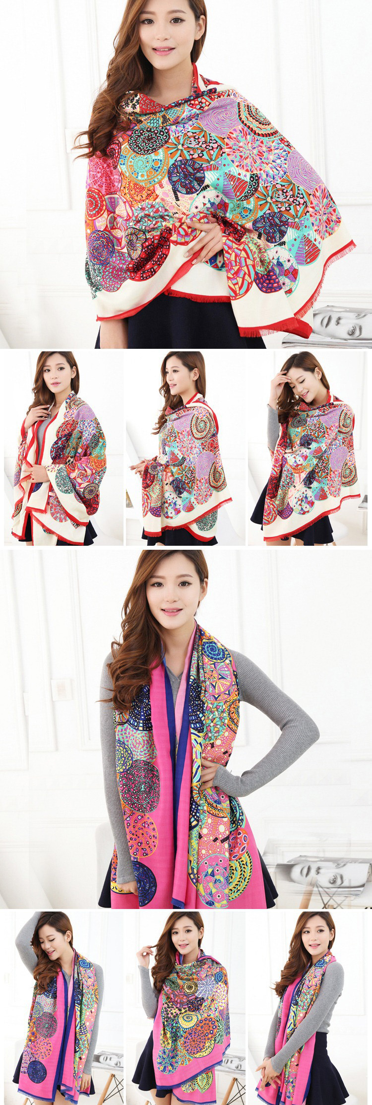Women cotton scarf shawl wholesale