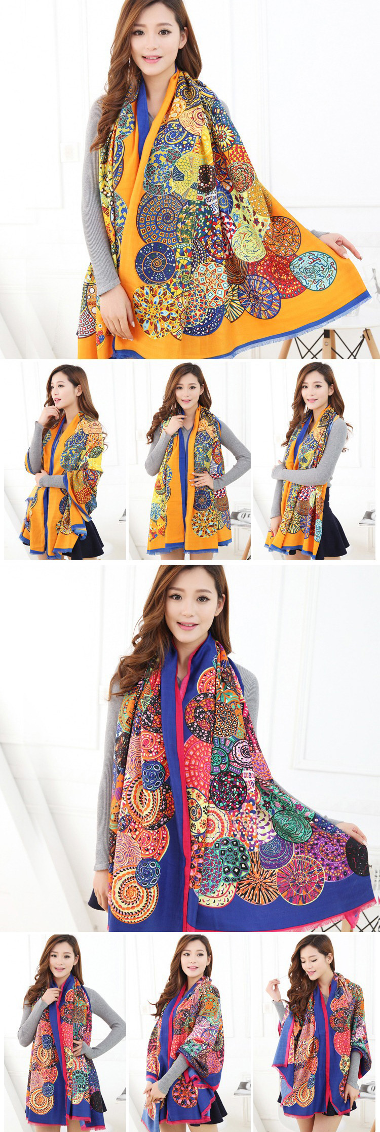 Women cotton scarf shawl wholesale