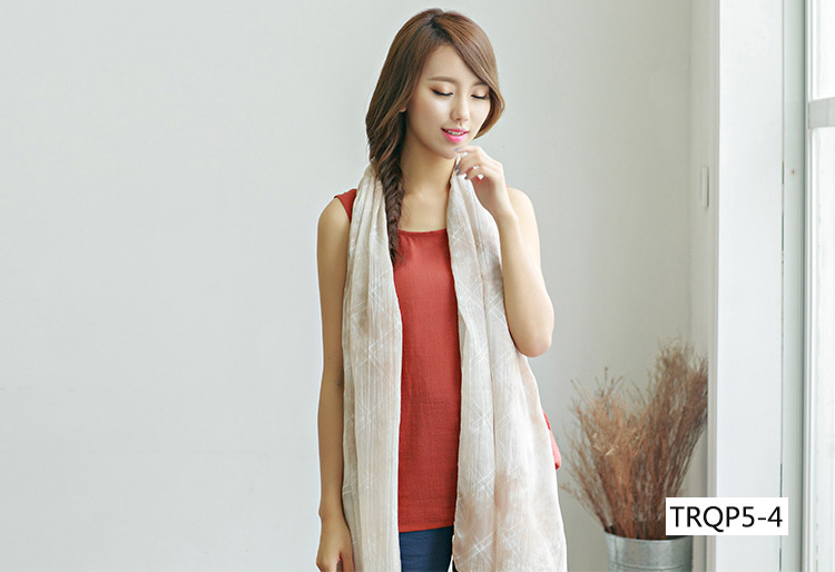 Wholesale silk cotton plain scarf