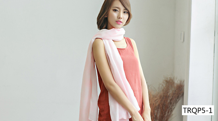 Wholesale silk cotton plain scarf