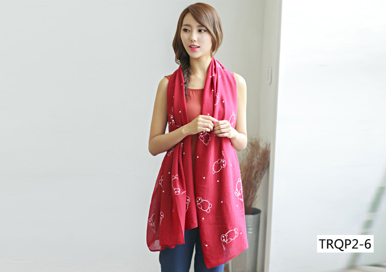 Wholesale cotton solid scarf