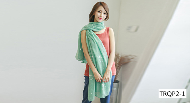 Wholesale cotton solid scarf