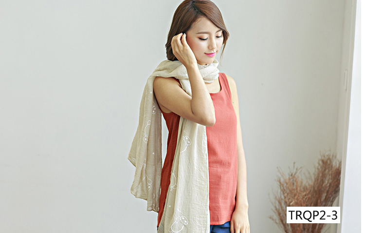 Wholesale cotton solid scarf