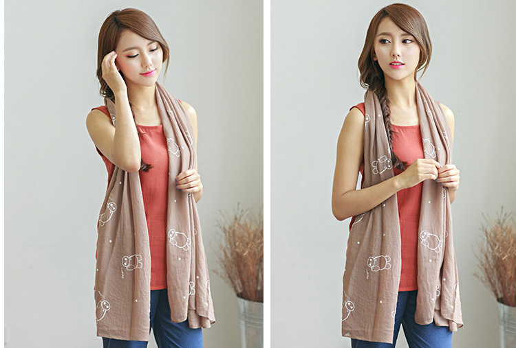 Wholesale cotton solid scarf