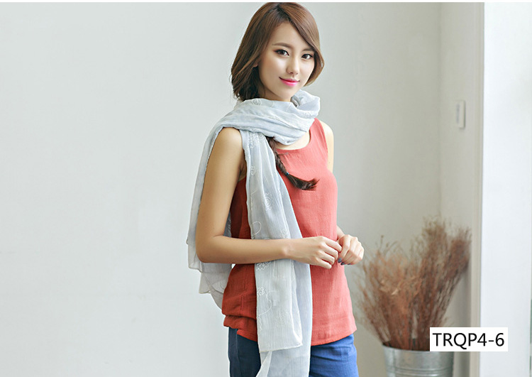 Women cotton fabric scarf wholesale