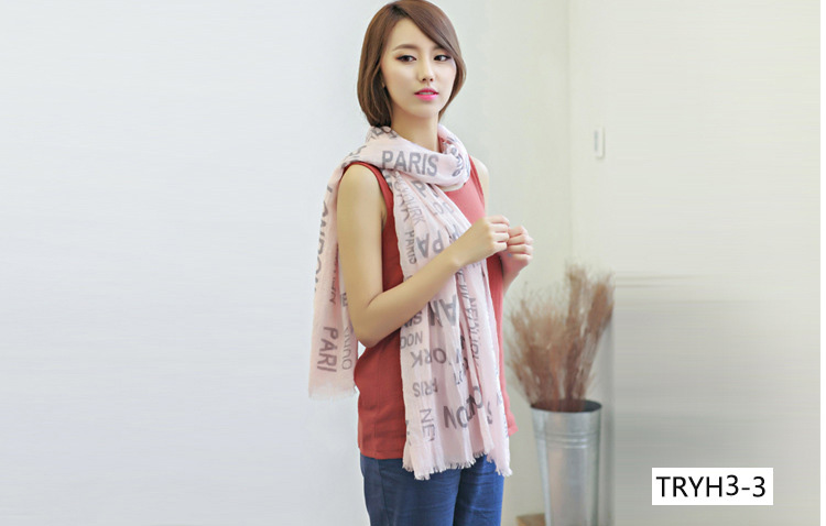 Wholesale cotton blend knitted scarf