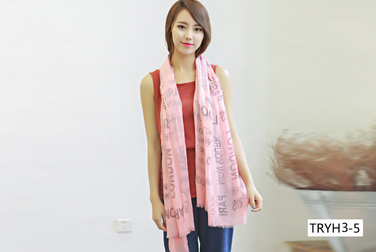 Wholesale cotton blend knitted scarf