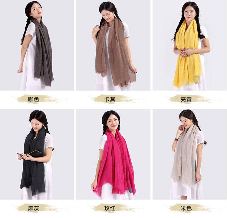 Wholesale cotton large scarf
