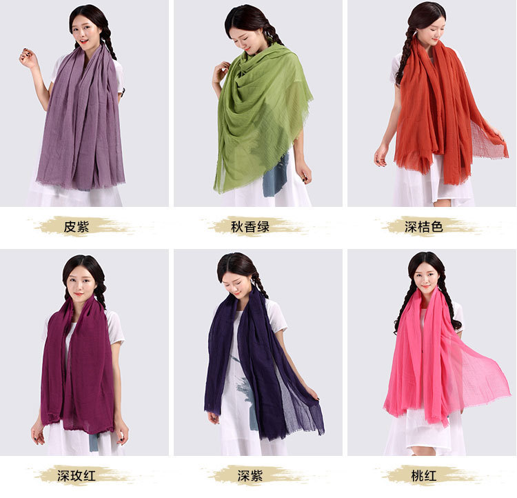 Wholesale cotton large scarf
